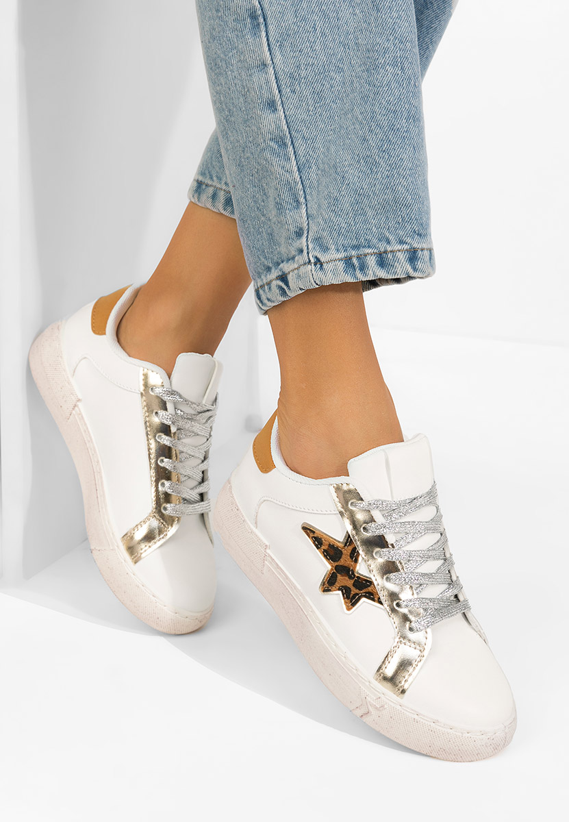 Białe sneakersy damskie Steliana