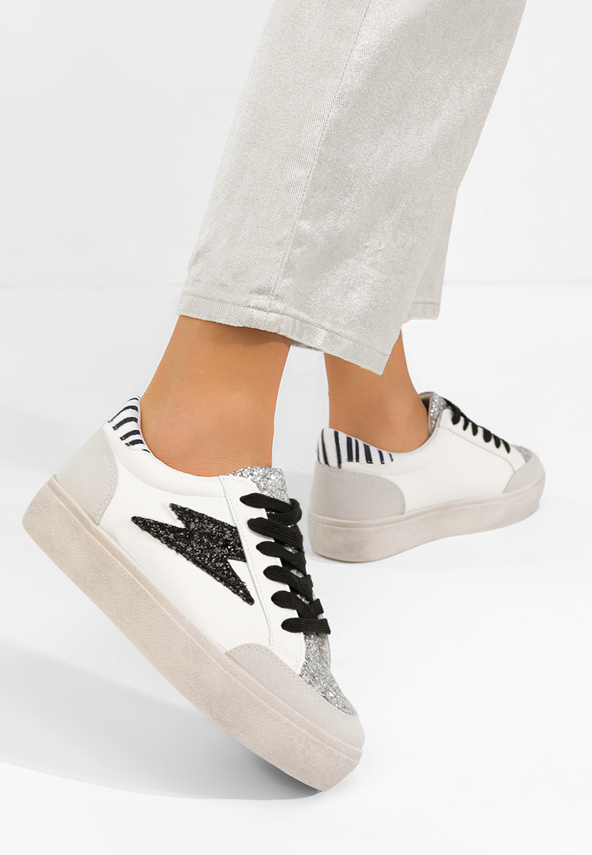 Białe sneakersy damskie Aurellia