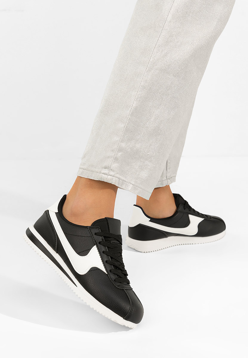 Czarne sneakersy damskie Adiania