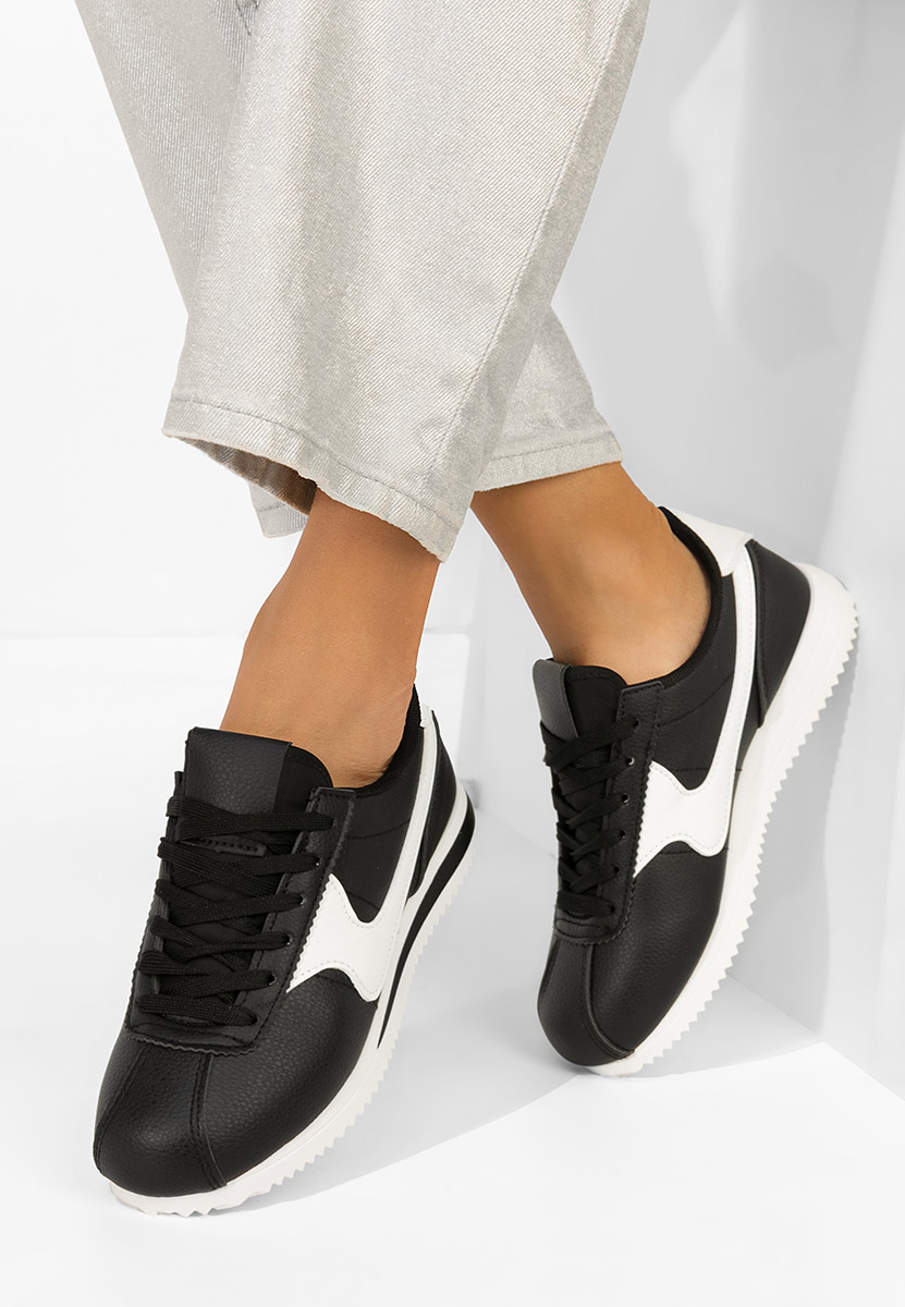 Czarne sneakersy damskie Adiania