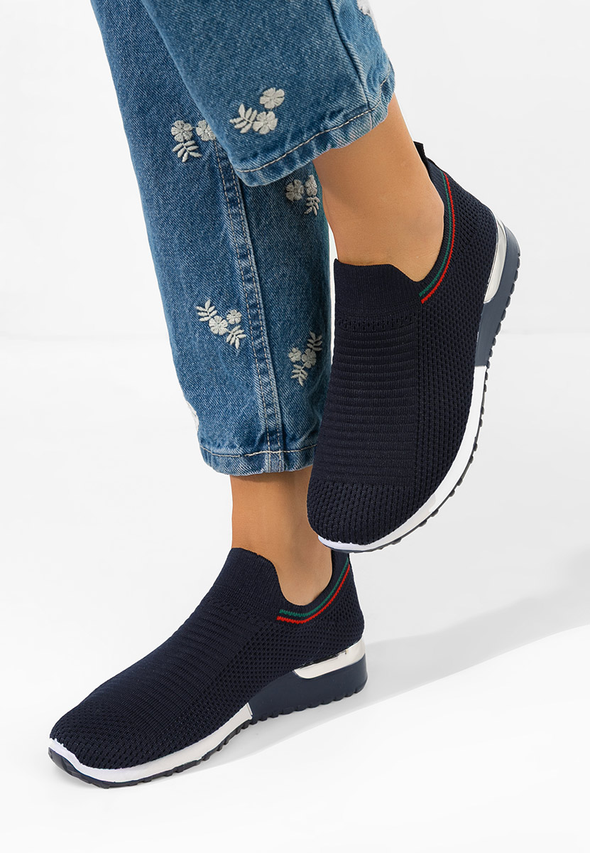 Granatowe sneakersy damskie Dorima