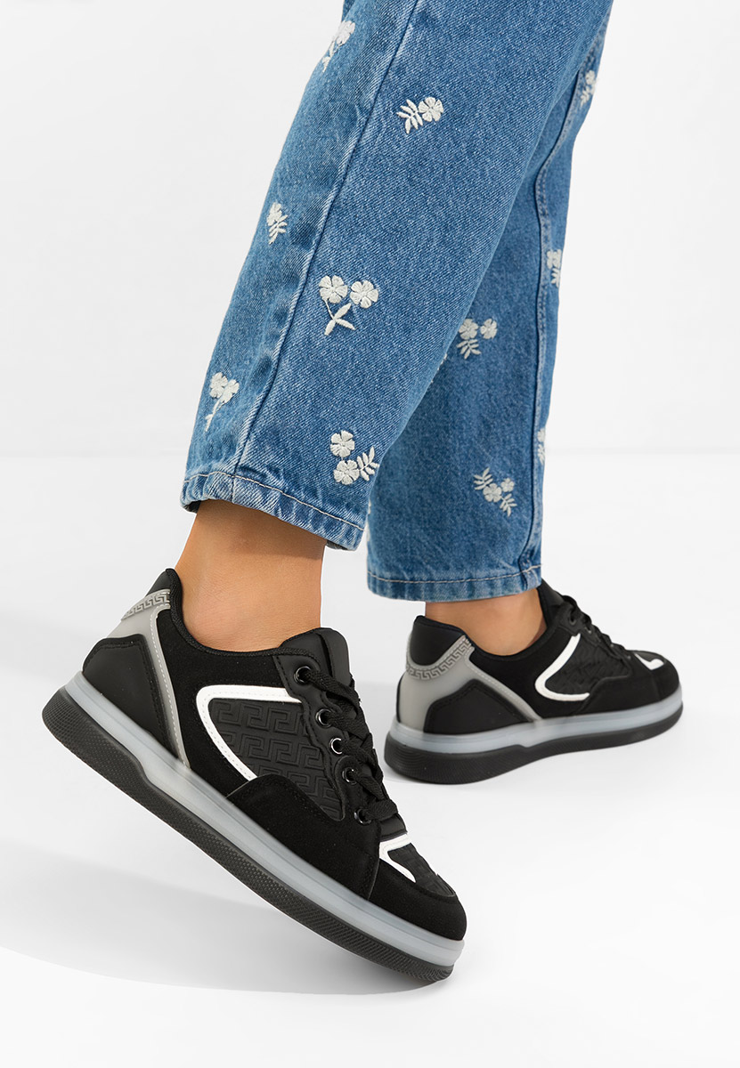 Czarne sneakersy damskie Seraia