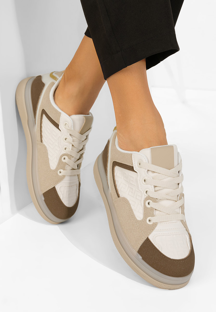 Brązowe sneakersy damskie Seraia