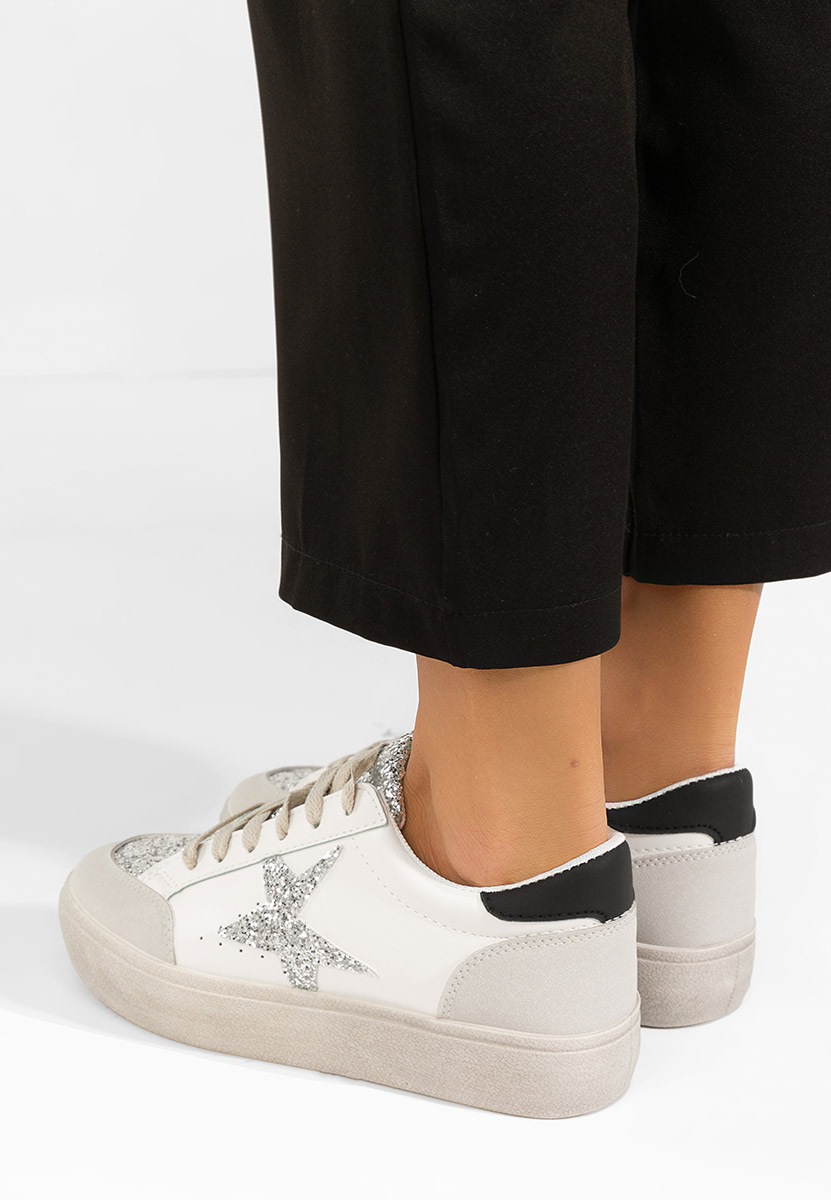 Białe sneakersy damskie Steliama