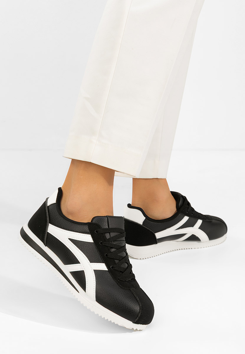 Czarne sneakersy damskie Aliesa