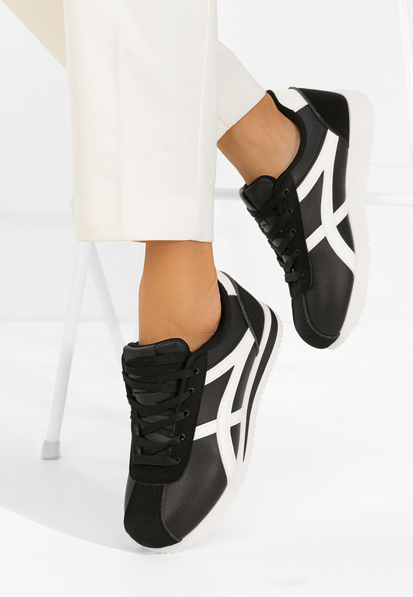 Czarne sneakersy damskie Aliesa