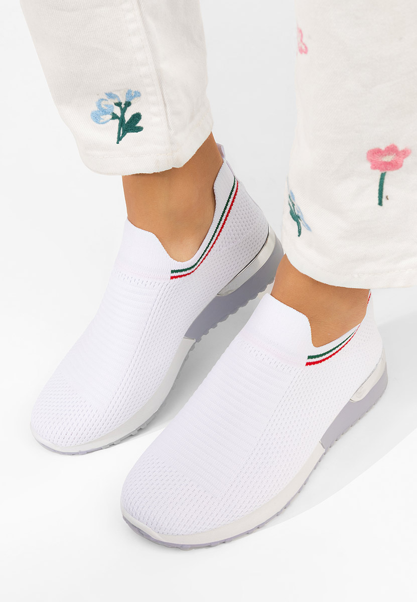 Białe sneakersy damskie Dorima