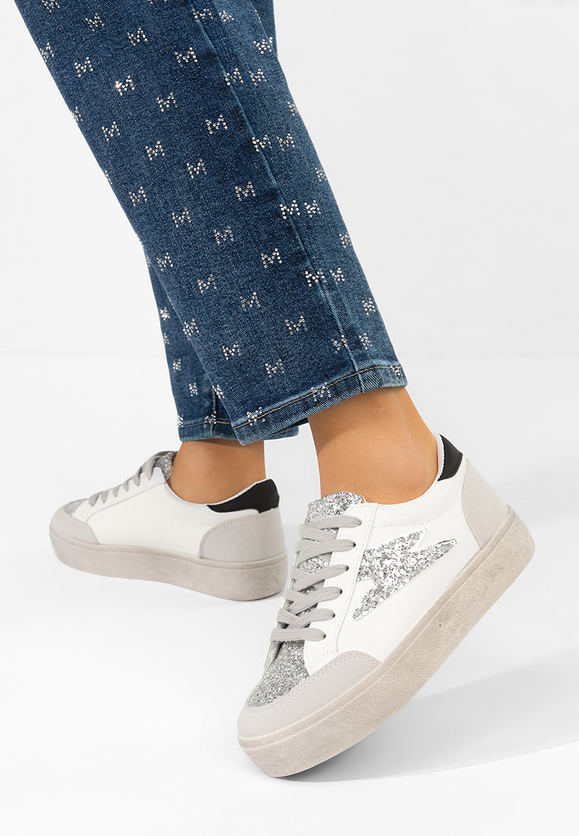 Białe sneakersy damskie Aurellia V4