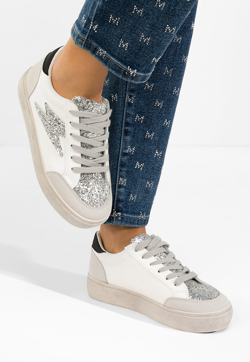 Białe sneakersy damskie Aurellia V4