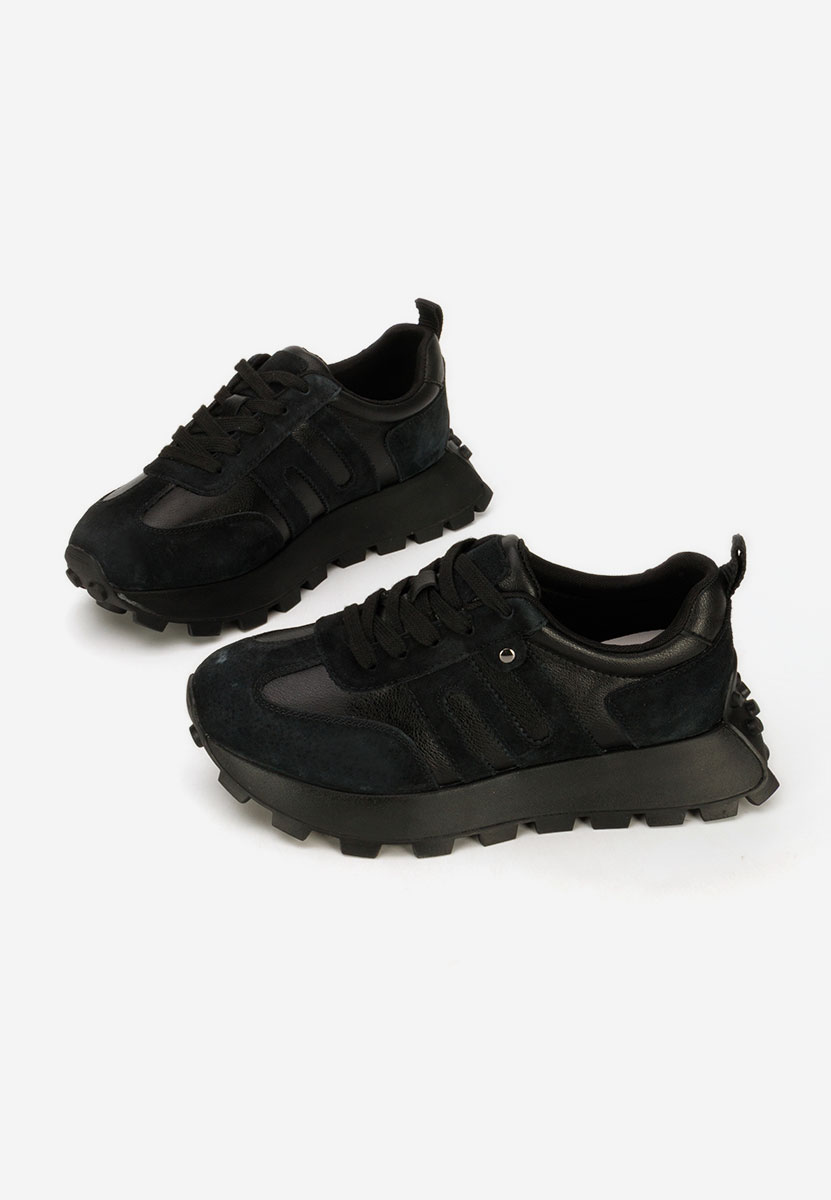 Czarne sneakersy damskie Naturală Jomelia V2