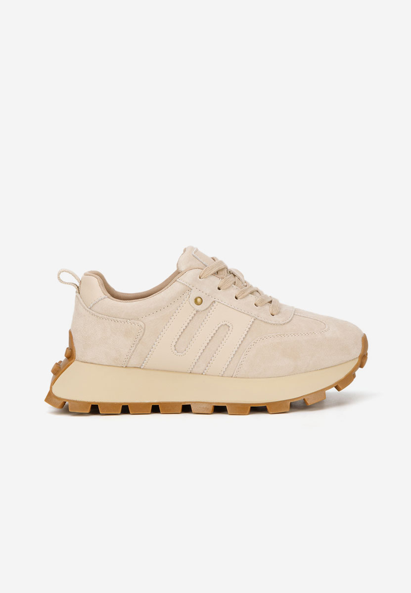 Beżowe sneakersy damskie Naturală Jomelia V2