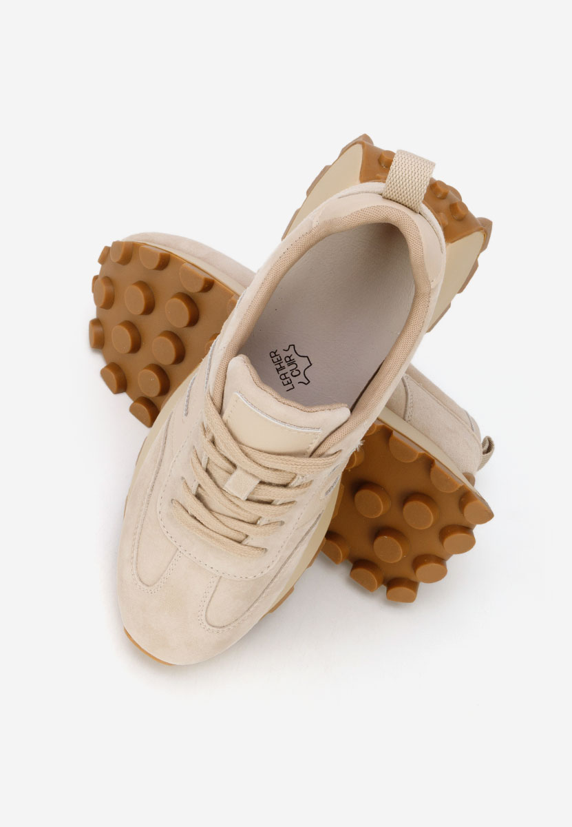 Beżowe sneakersy damskie Naturală Jomelia V2