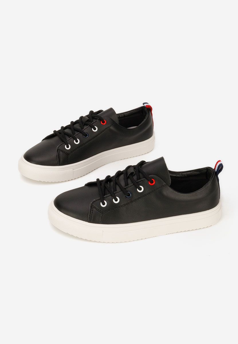 Czarne półbuty damskie skórzane Cataleia