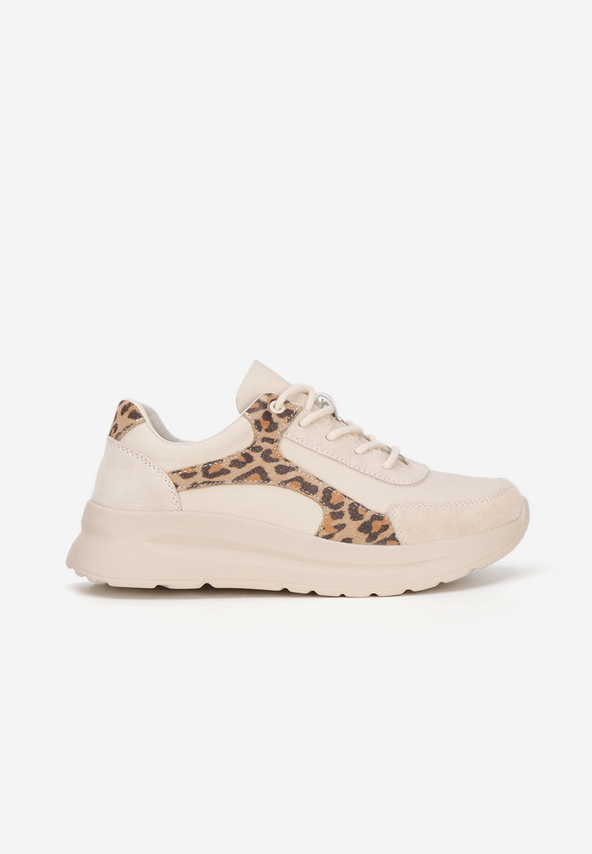 Beżowe sneakersy damskie Arkania