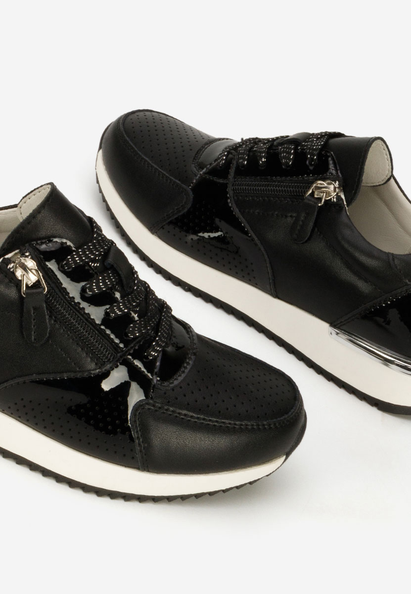 Czarne sneakersy damskie Eniliana