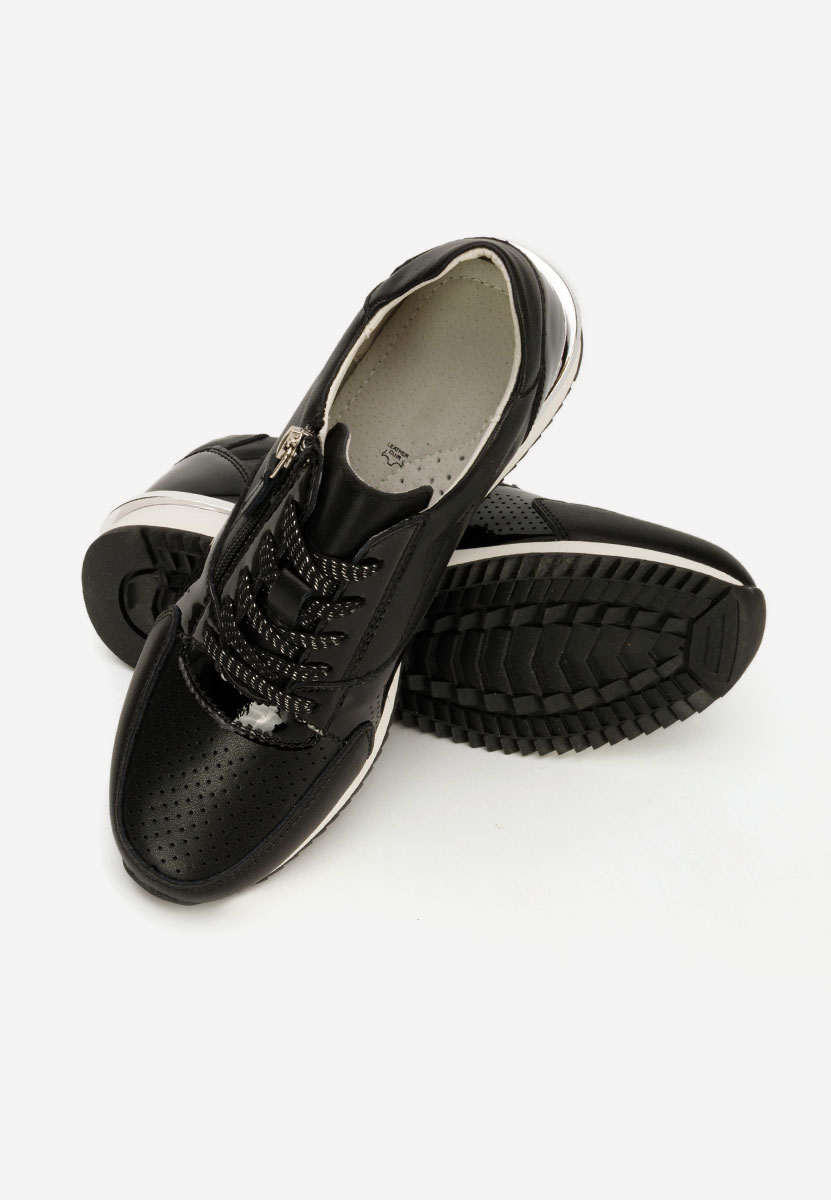 Czarne sneakersy damskie Eniliana