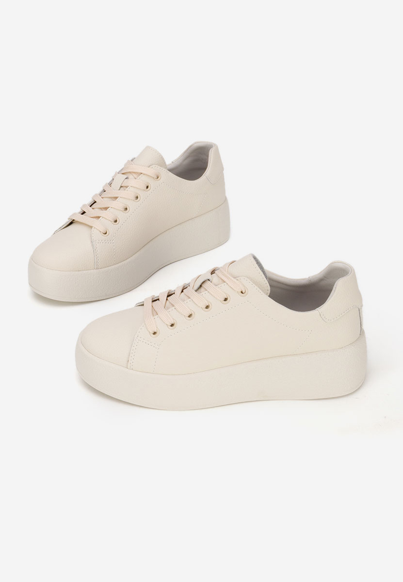 Beżowe sneakersy damskie Calypso