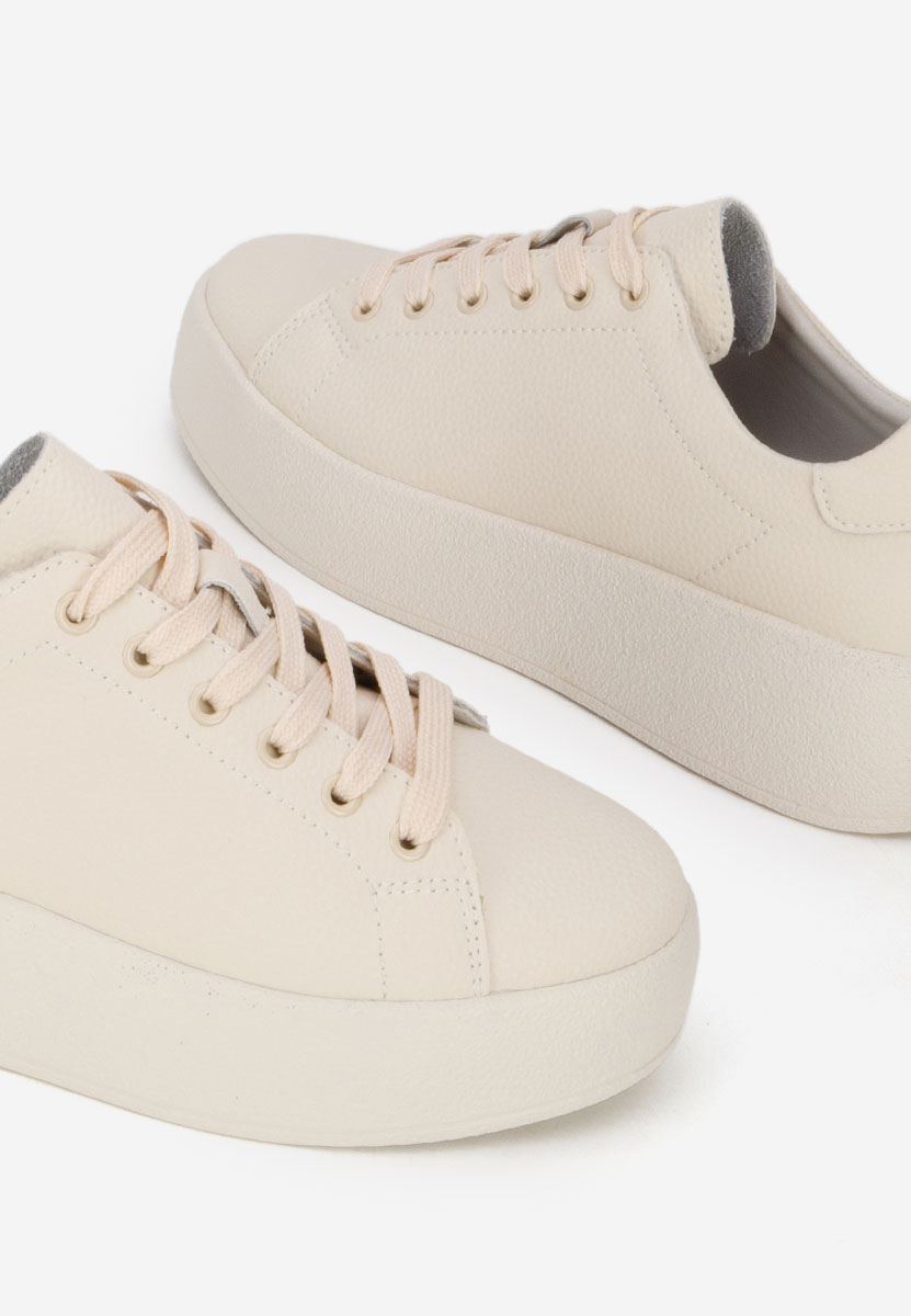 Beżowe sneakersy damskie Calypso