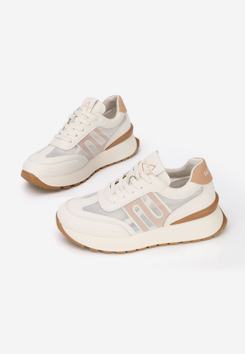 Beżowe sneakersy damskie Vladia