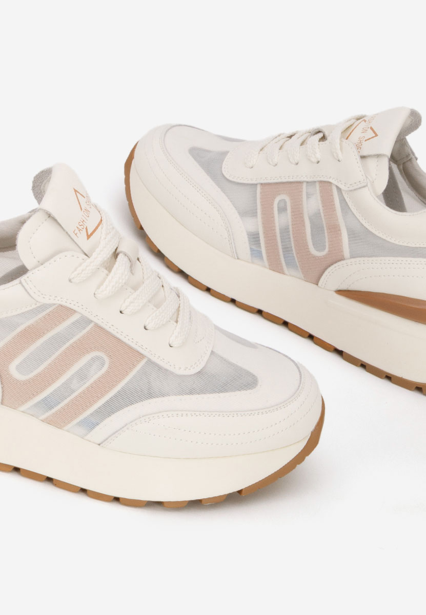 Beżowe sneakersy damskie Vladia