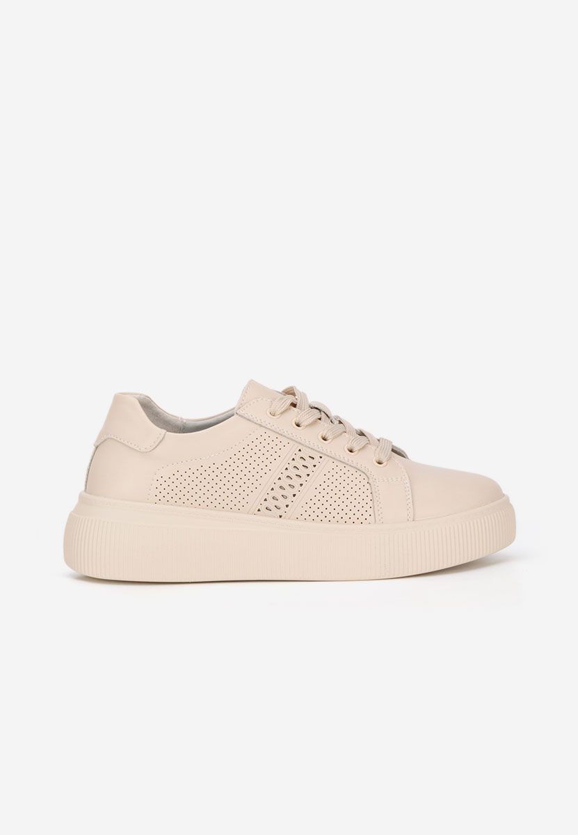 Beżowe sneakersy damskie Ofilia