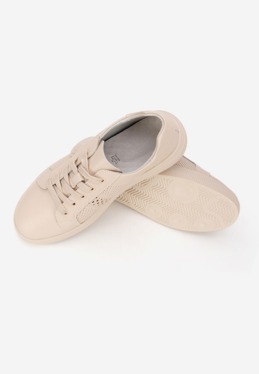 Beżowe sneakersy damskie Ofilia