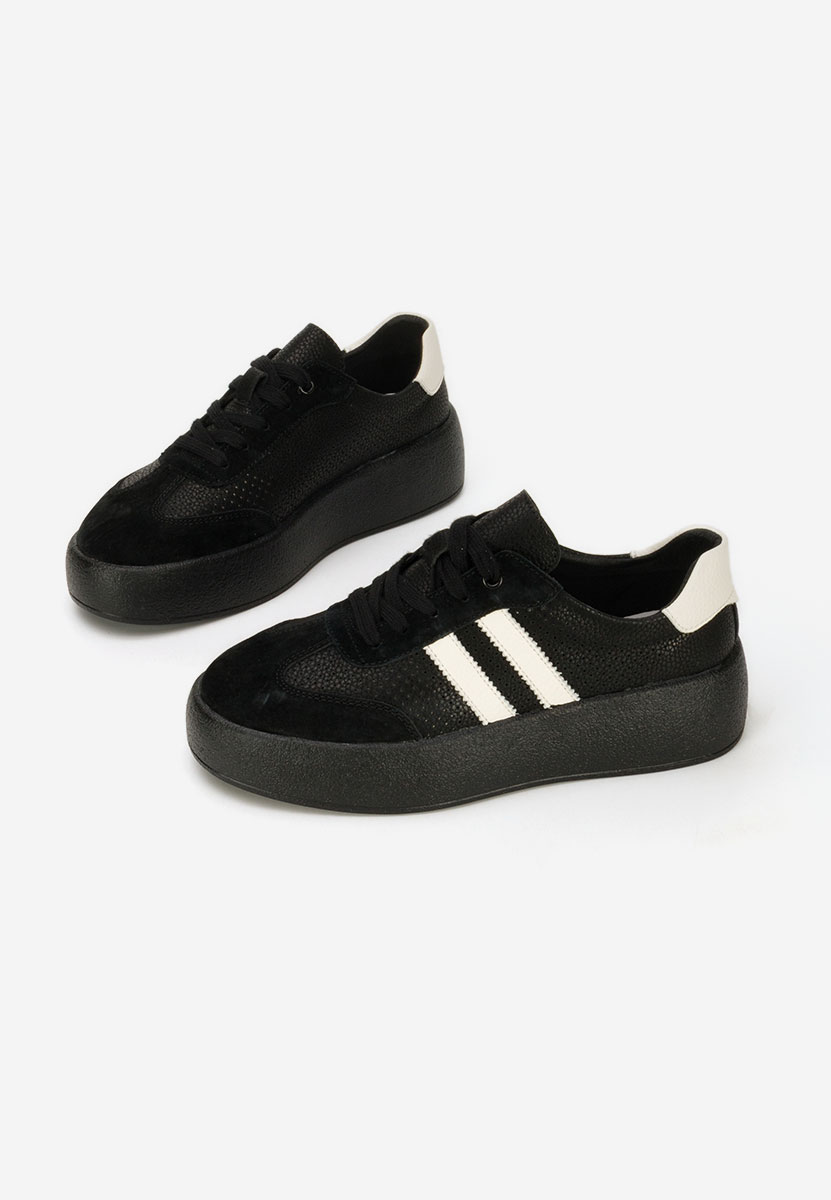 Czarne sneakersy damskie Jiustina