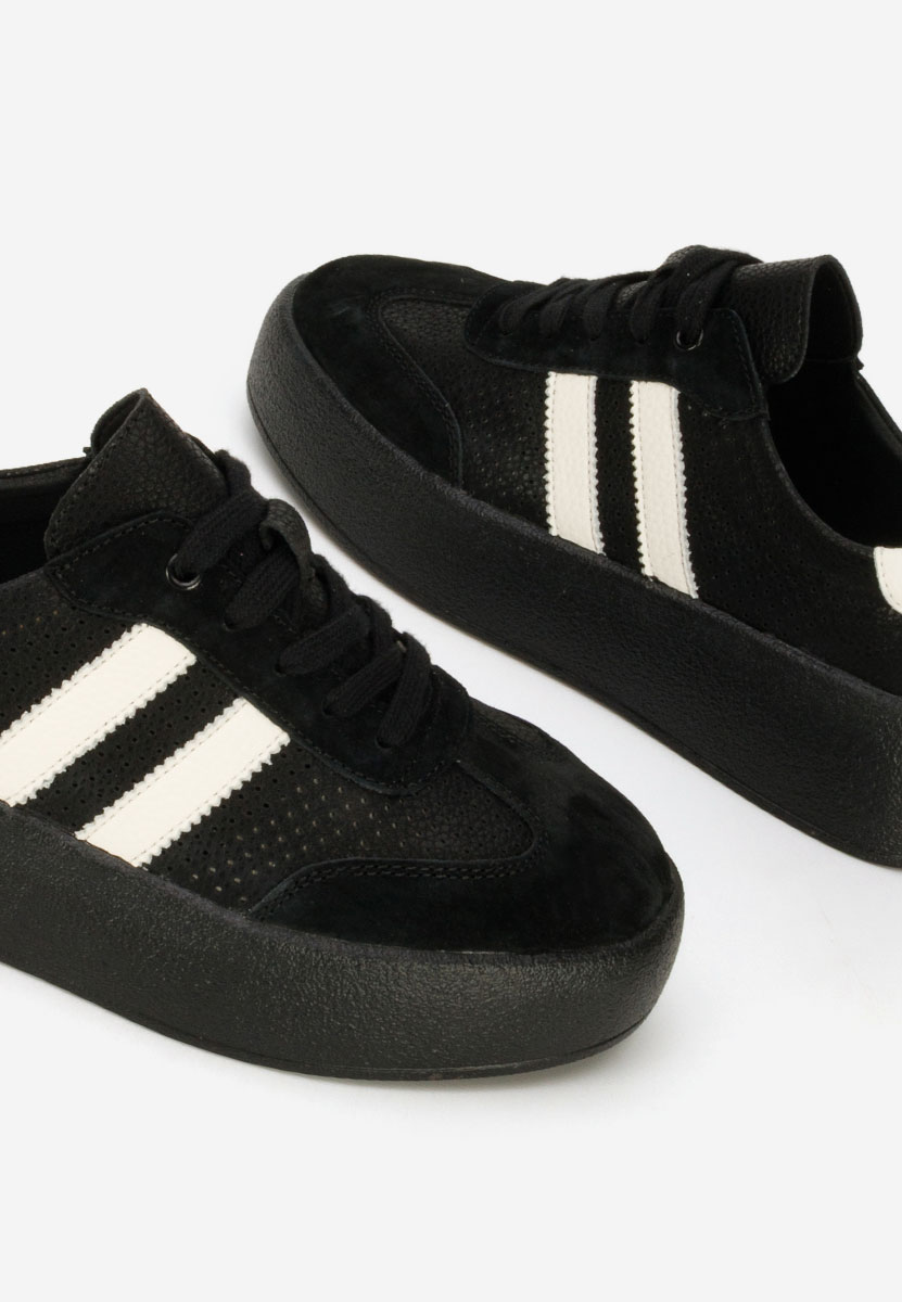 Czarne sneakersy damskie Jiustina