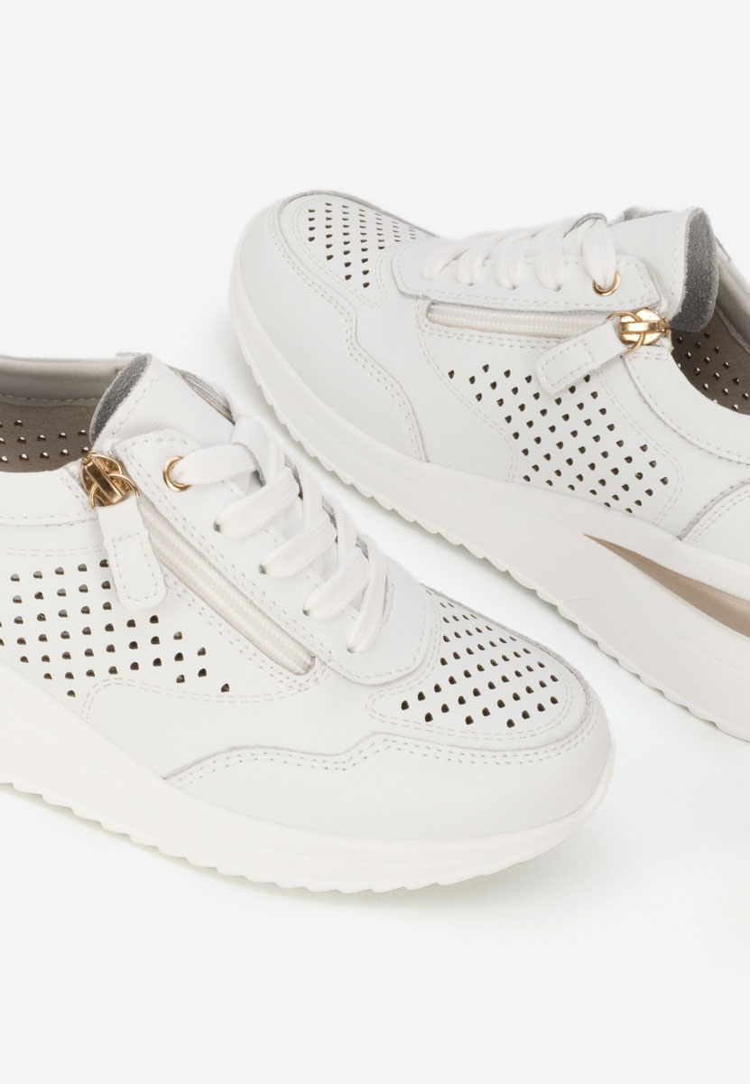 Białe sneakersy damskie Abrienda