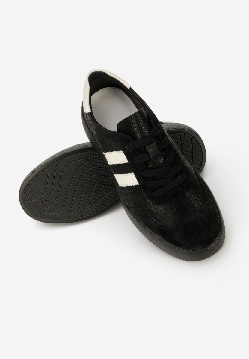 Czarne sneakersy damskie Jiustina