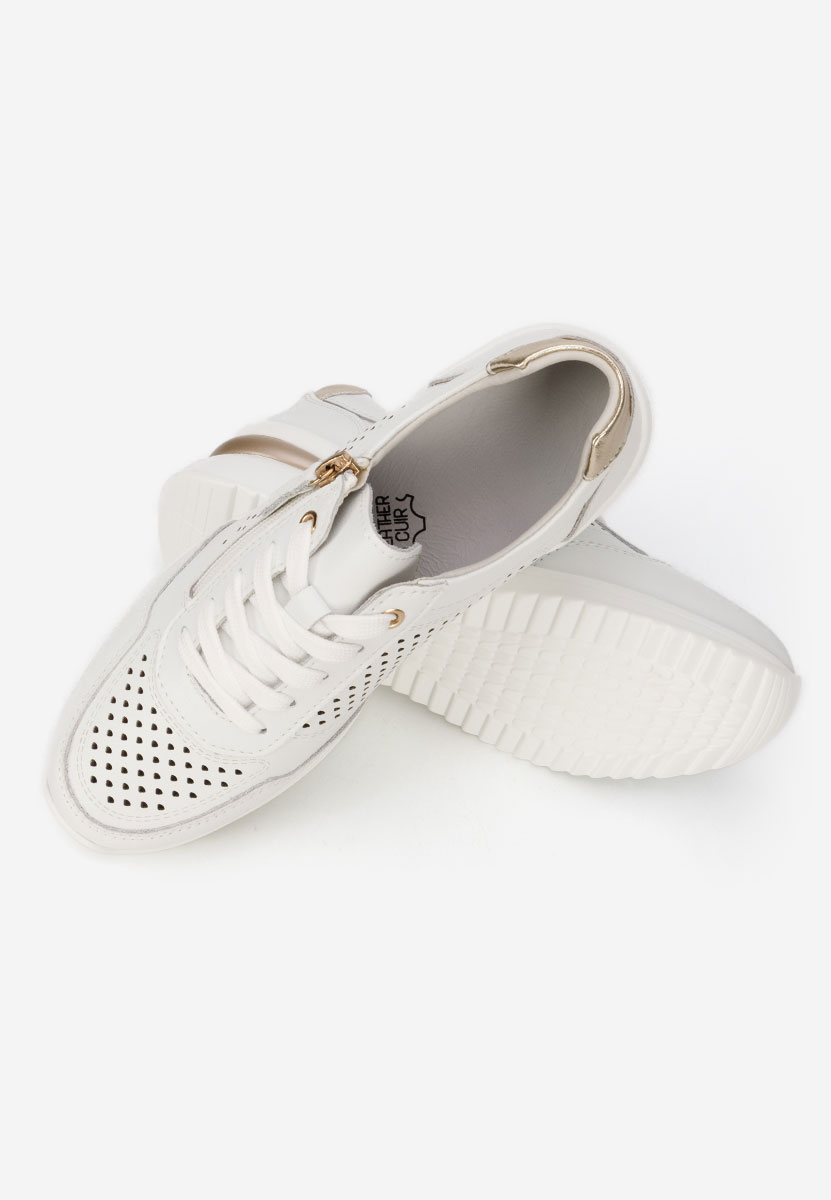 Białe sneakersy damskie Abrienda