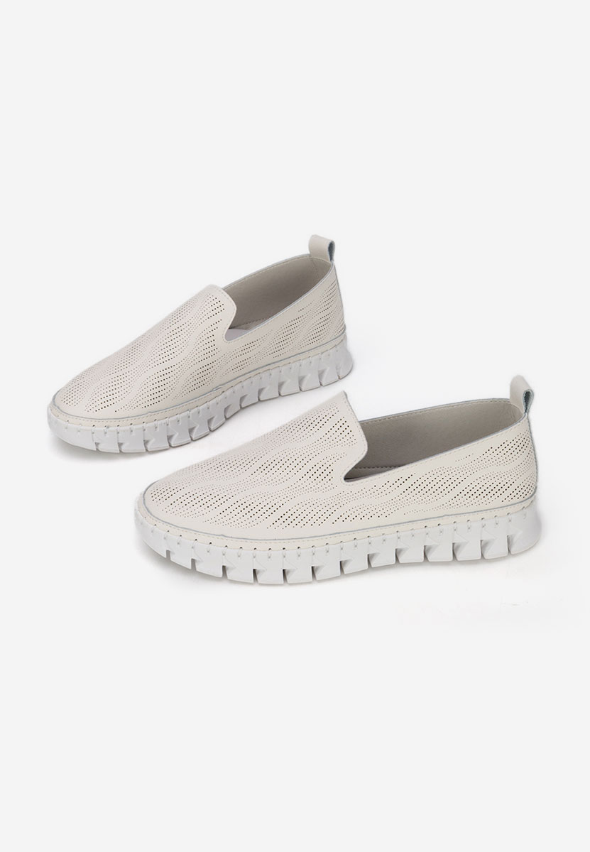 Beżowe espadryle skórzane Jolina