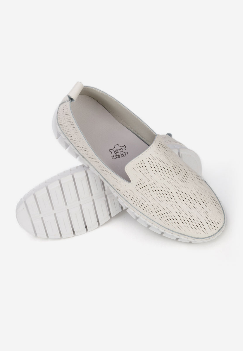 Beżowe espadryle skórzane Jolina