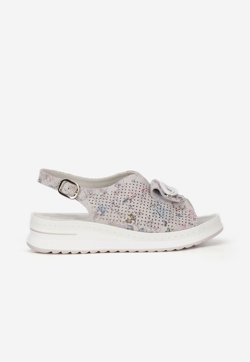 Wielokolorowy sandały skórzane Calora