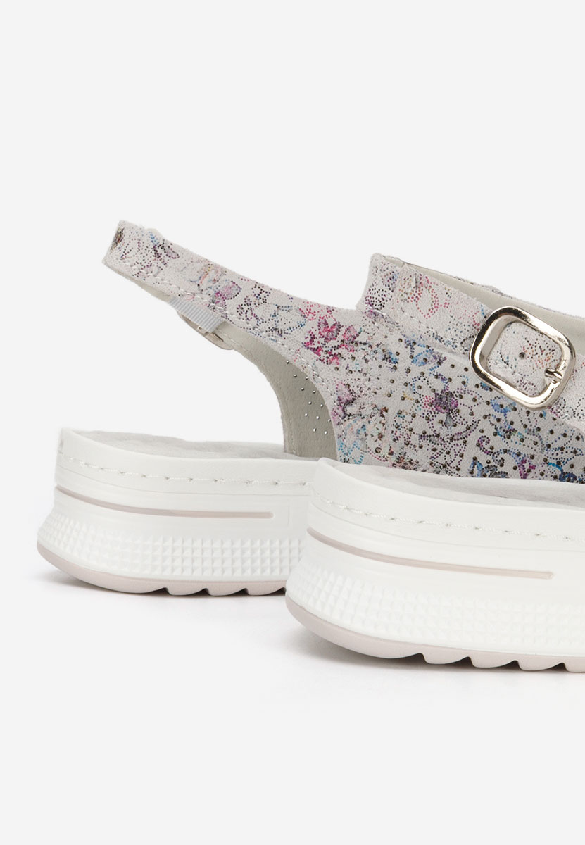 Wielokolorowy sandały skórzane Calora