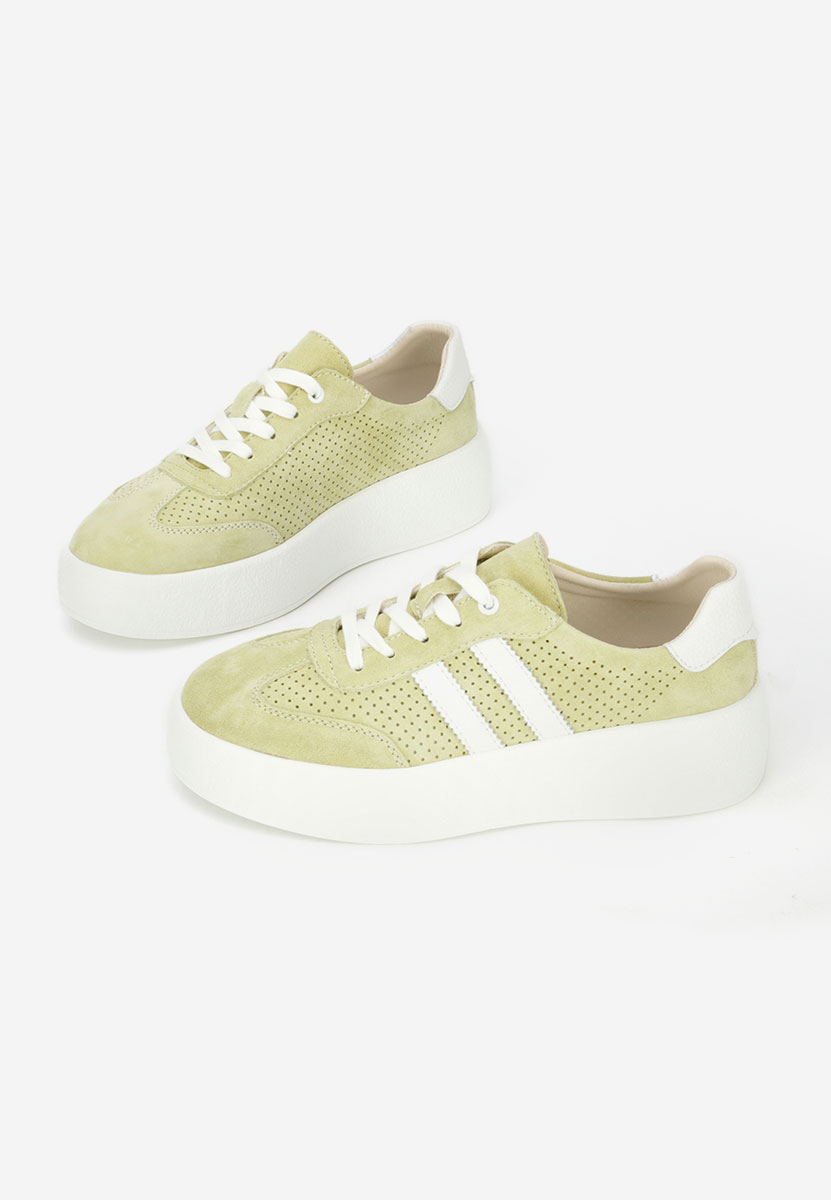 Zielone sneakersy damskie Jiustina