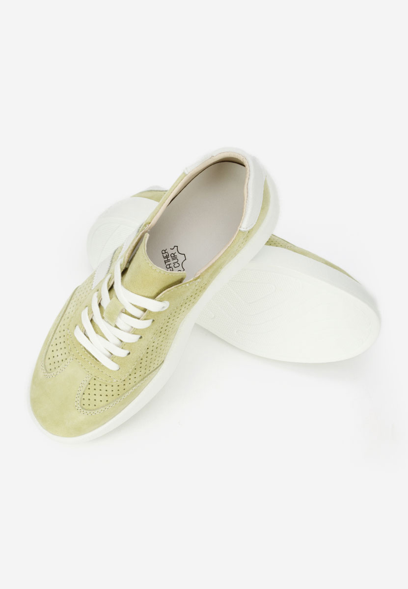 Zielone sneakersy damskie Jiustina