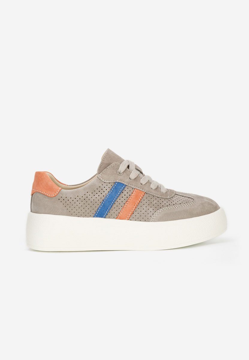 Szare sneakersy damskie Jiustina