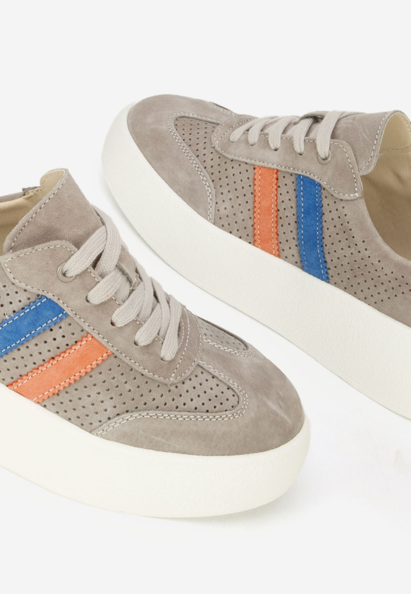 Szare sneakersy damskie Jiustina