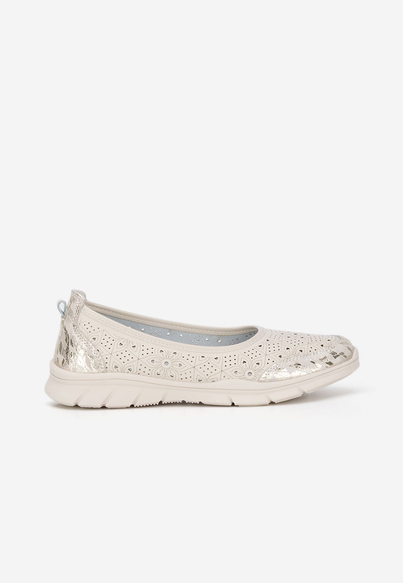Beżowe espadryle skórzane Giustina