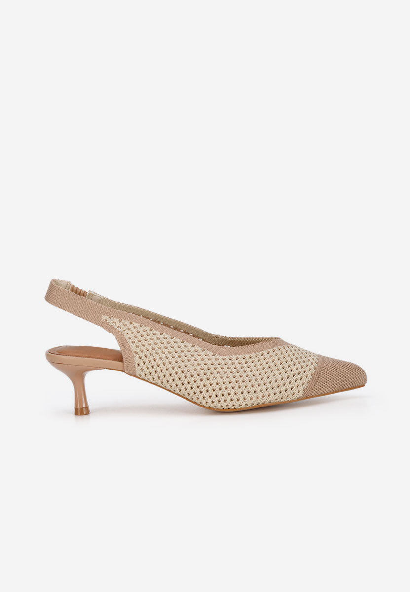 Beżowe czółenka bez pięt Jimenia