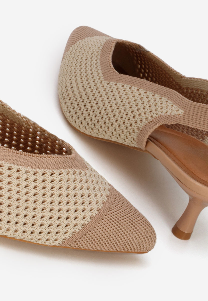 Beżowe czółenka bez pięt Jimenia