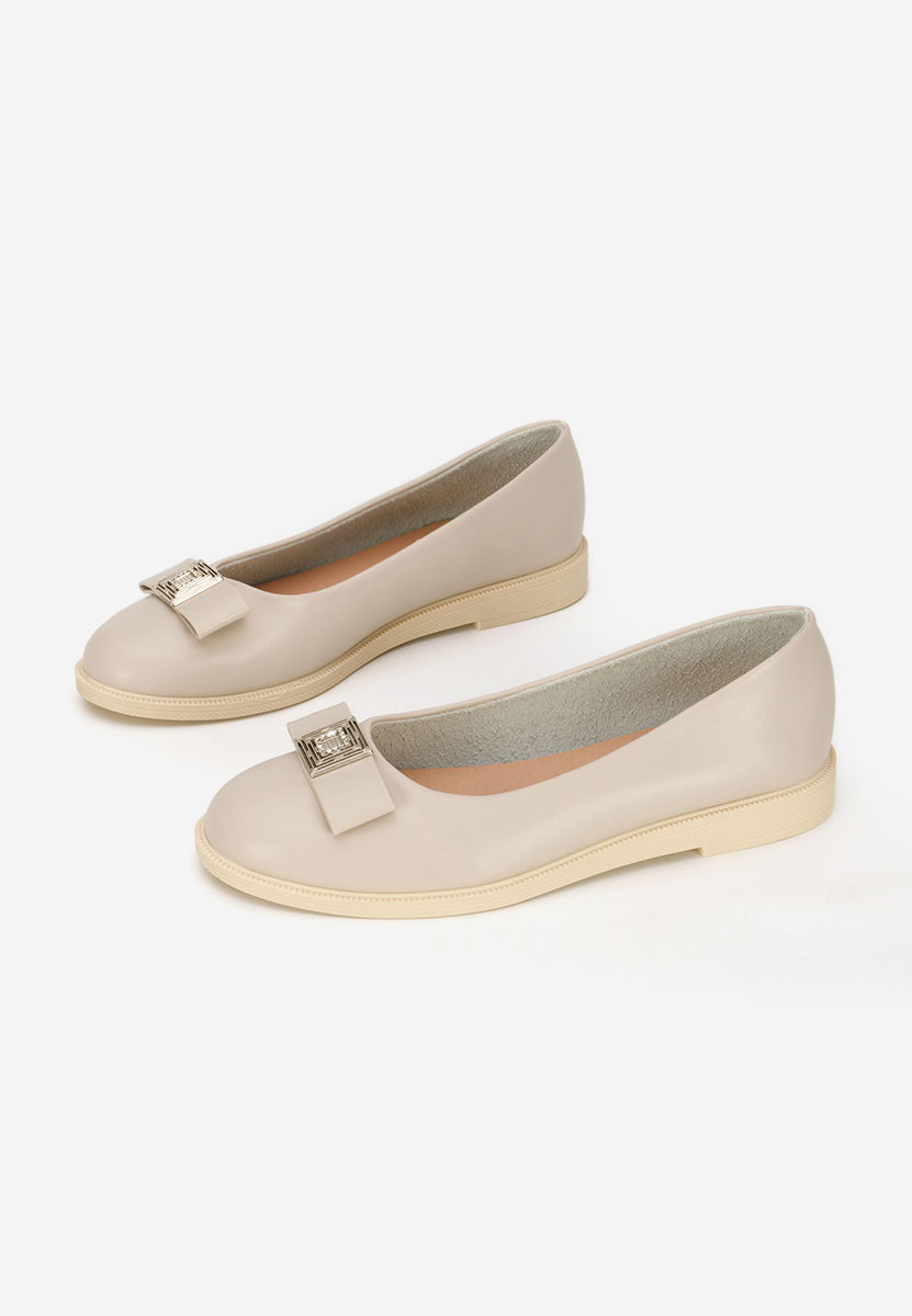 Szare baleriny damskie Sidiona