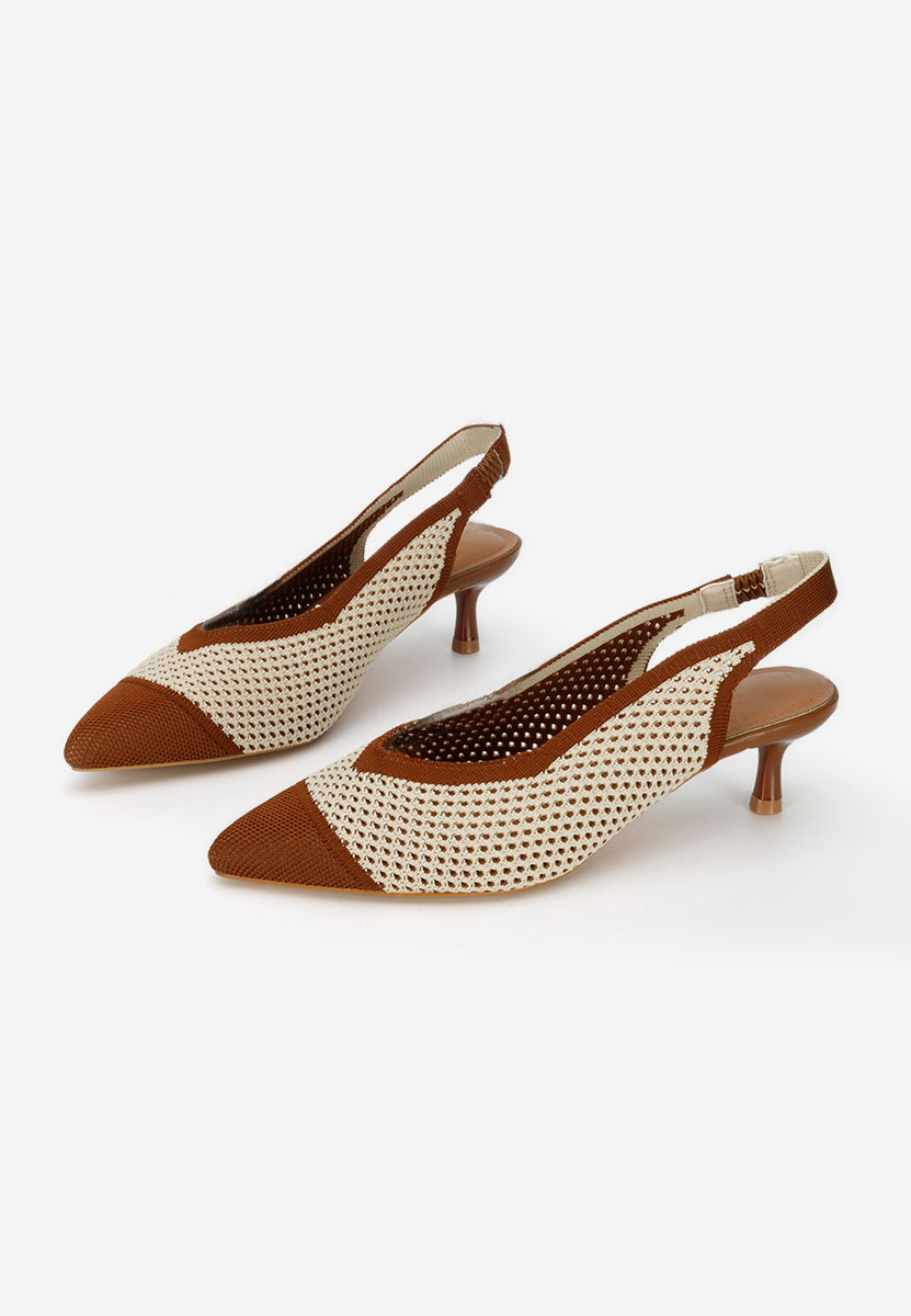 Brązowe czółenka bez pięt Jimenia