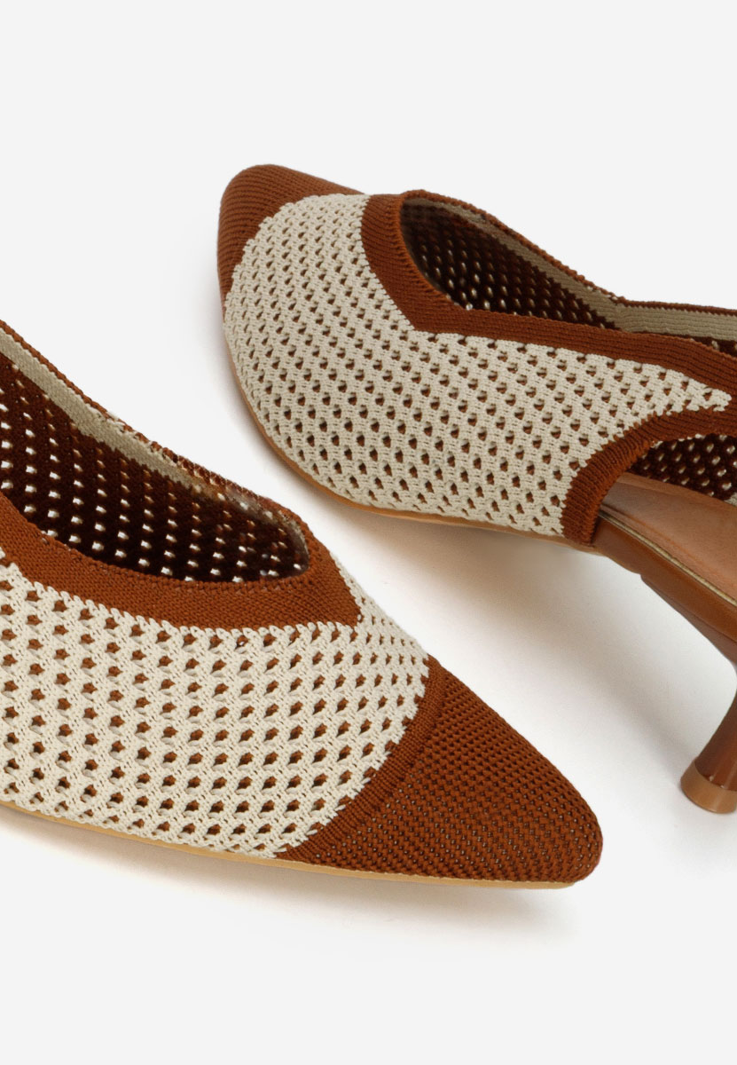 Brązowe czółenka bez pięt Jimenia