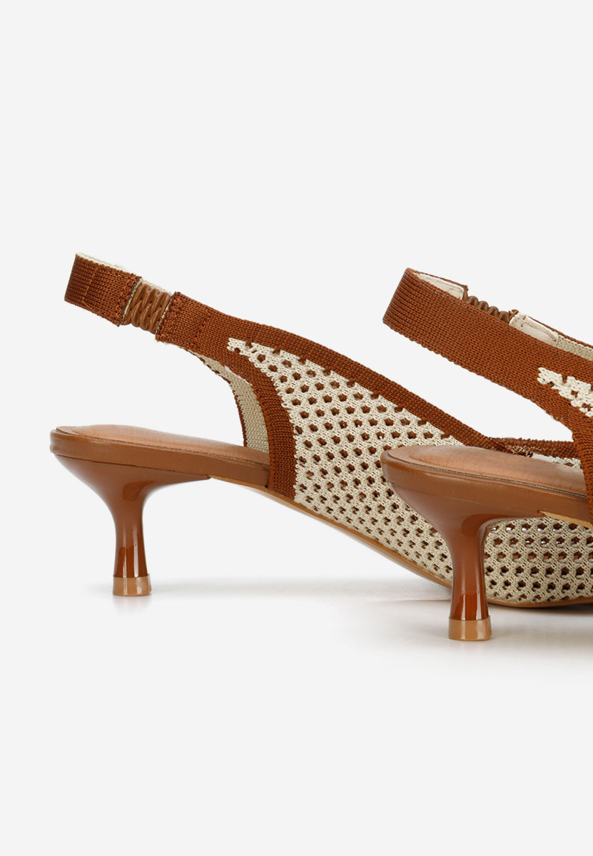 Brązowe czółenka bez pięt Jimenia