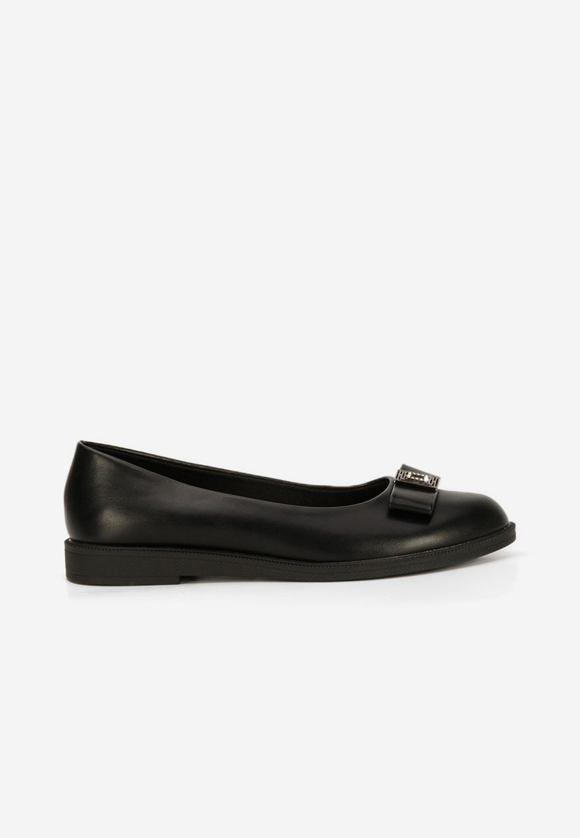 Czarne baleriny damskie Sidiona