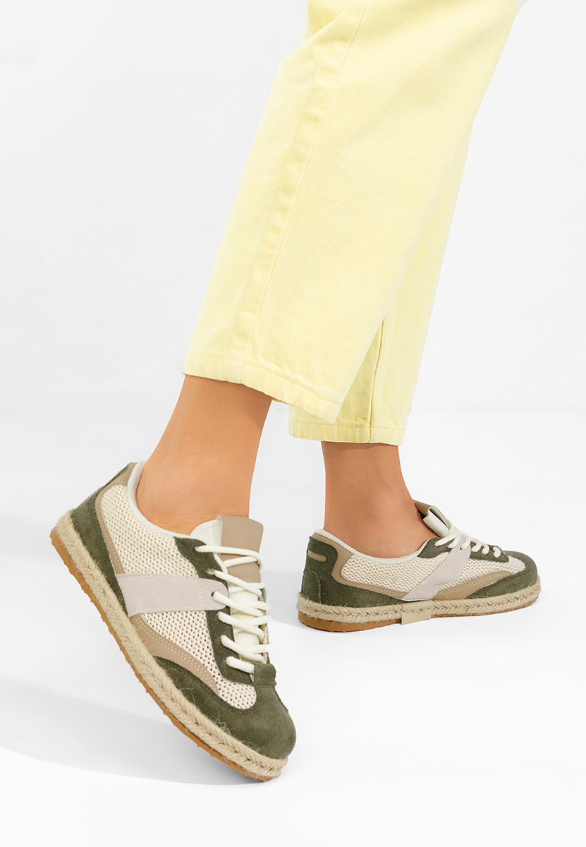 Zielone sneakersy damskie Dianka