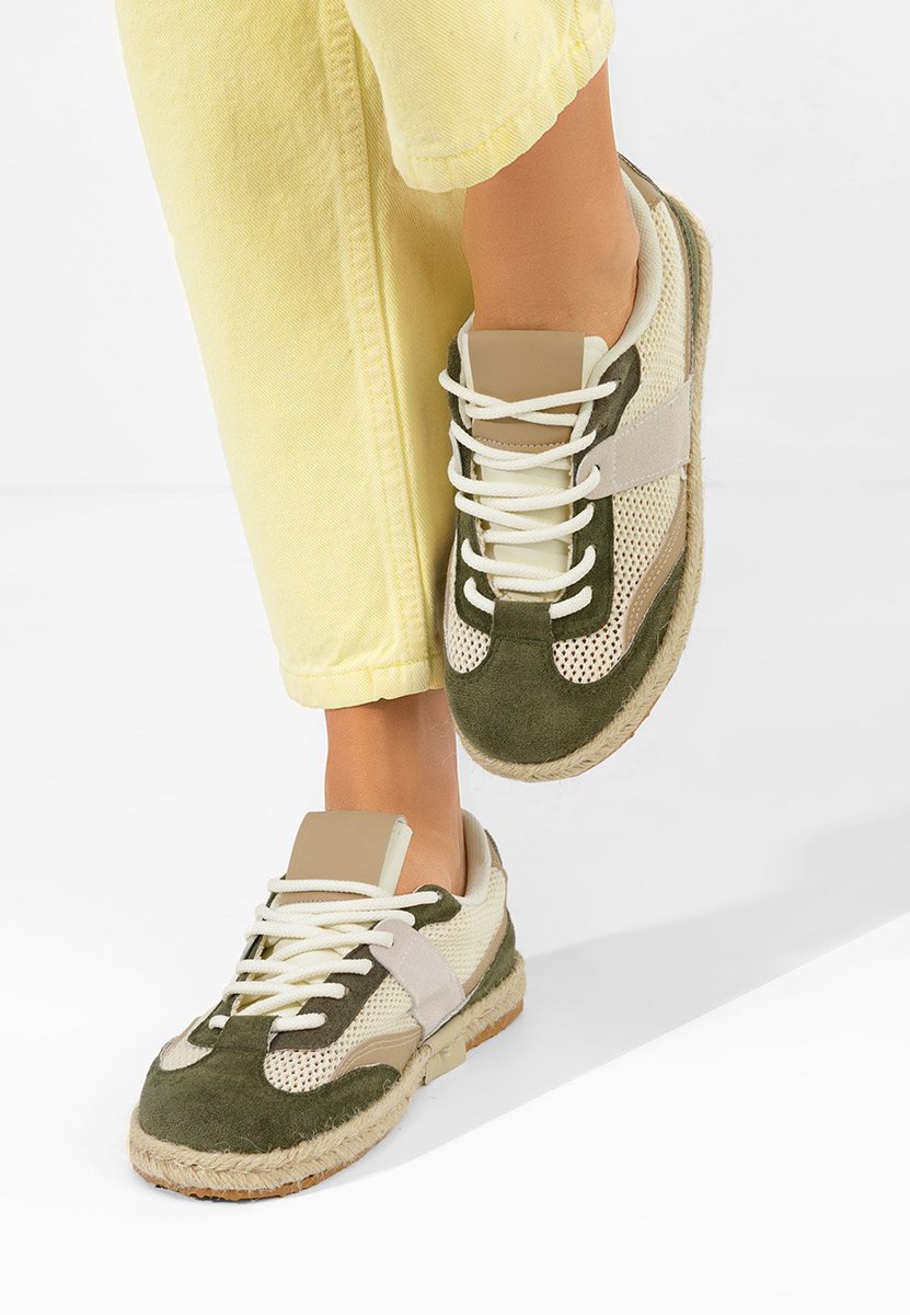 Zielone sneakersy damskie Dianka