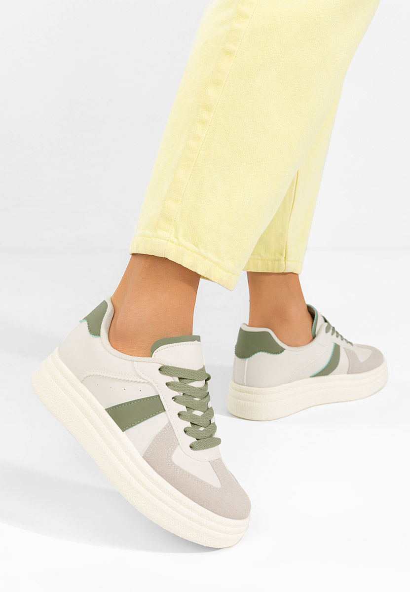 Białe sneakersy na platformie Serinia V2